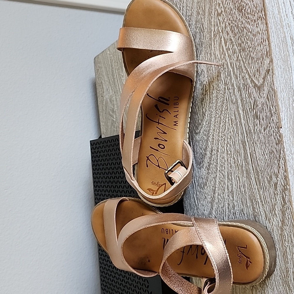 Blowfish Malibu Sandals - Hardly worn metallic strap Sandals